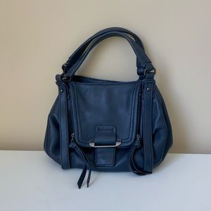Kona Mini Jonnie blue crossbody leather tote